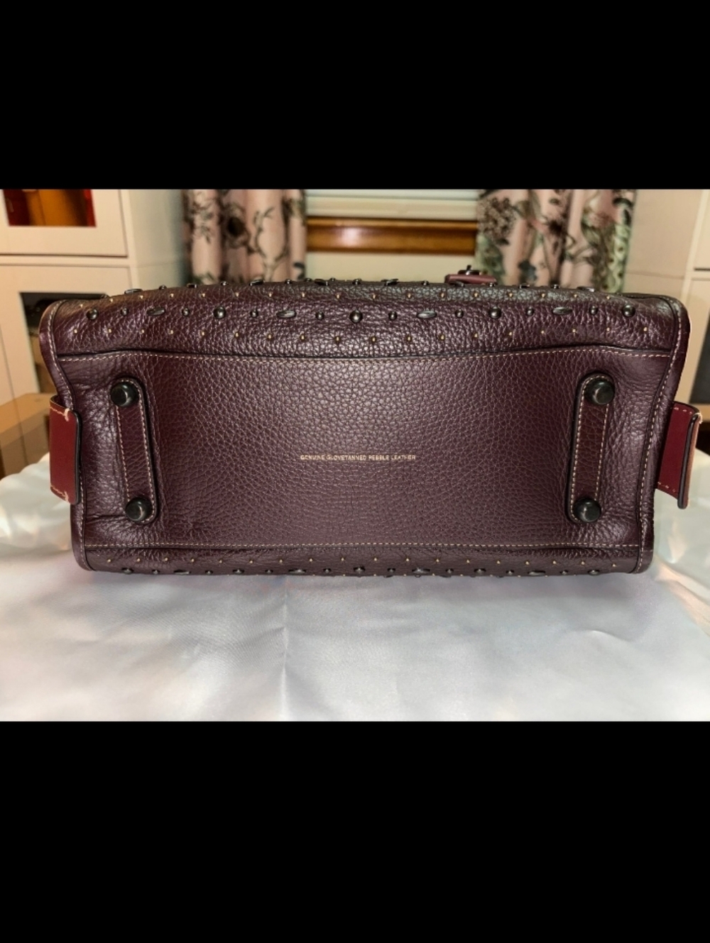 Coach ROGUE 30 Oxblood With Rivets - Picture 13 of 16
